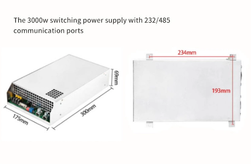 The 3000W Switching Power Supply with 232/485 Communication Ports